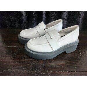 NEW Wild Fable Lacey White Platform Penny Loafers/Sz. 7.5